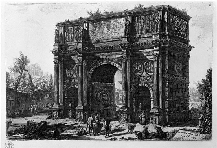 View of the Arch of Constantine - Джованні Баттіста Піранезі