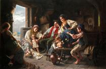 The fisherman's family - Джованни Баттиста Торрилья