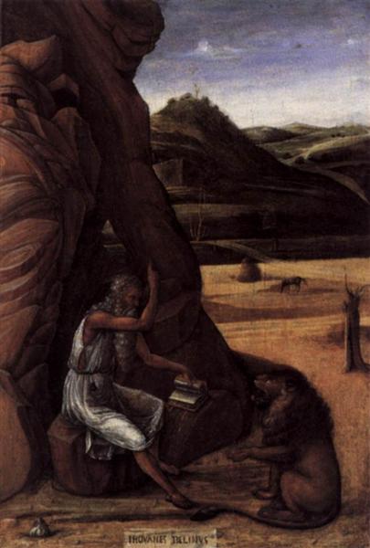 St. Jerome in the Wilderness, 1450 - Giovanni Bellini