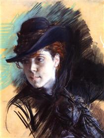 Дівчина у чорному капелюсі - Джованні Болдіні