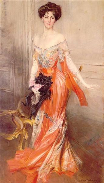 Portrait of Elizabeth Wharton Drexel, 1905 - Джованни Болдини