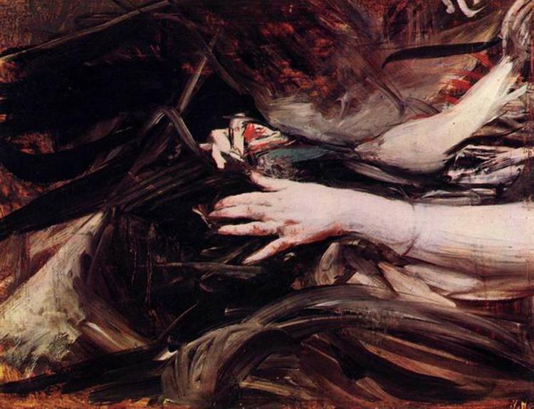 Sewing Hands of a Woman - Giovanni Boldini