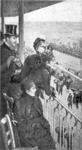 At the Tribune during the race, 1884 - Giuseppe de Nittis