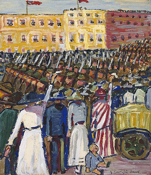 Reinforcements: Troops Marching, 1917 - Grace Cossington Smith