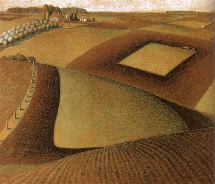 Plowing, 1936 - 格兰特·伍德