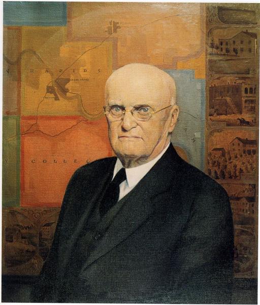 Portrait of John B. Turner, Pioneer, 1929 - 格兰特·伍德