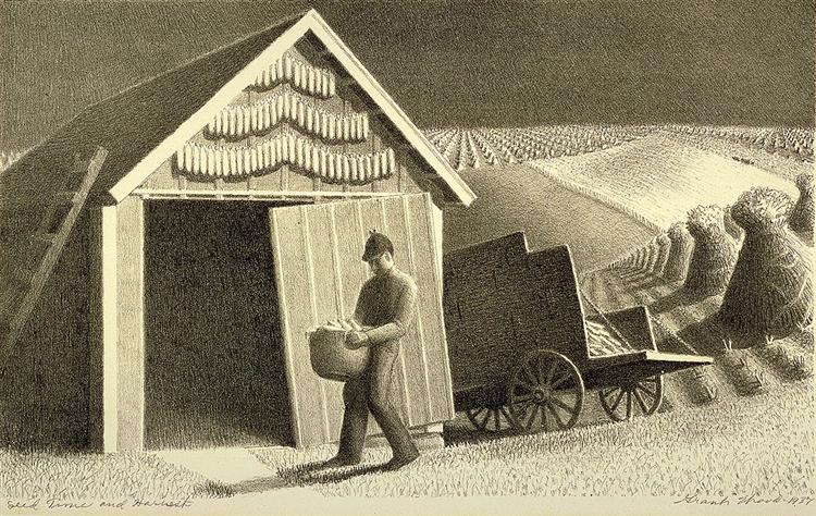 Seed Time and Harvest, 1937 - Grant Wood
