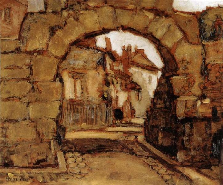 The Gate within The City walls, 1920 - Грант Вуд