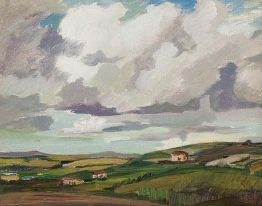 Landscape with Grey Clouds, 1935 - Gregoire Boonzaier