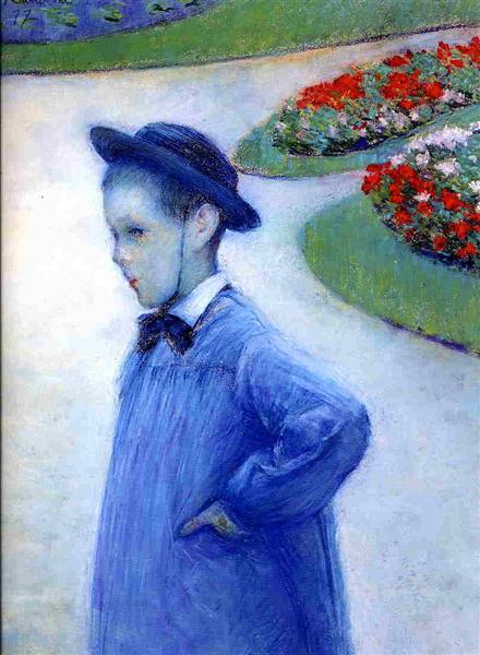 Camille Daurelle in the Park at Yerres, 1877 - Gustave Caillebotte