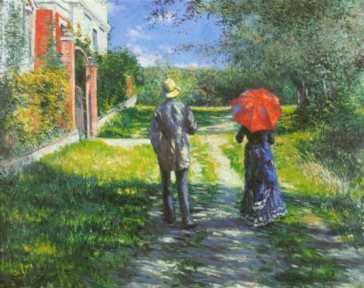 Rising Road, 1881 - Gustave Caillebotte