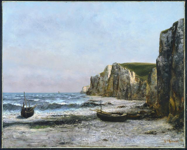 The cliffs at Étretat, 1866 - Gustave Courbet
