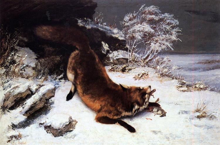 The Fox in the Snow, 1860 - Gustave Courbet