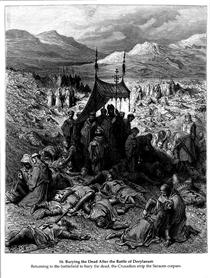 Enterrando os Mortos Após a Batalha de Dorileia - Gustave Doré