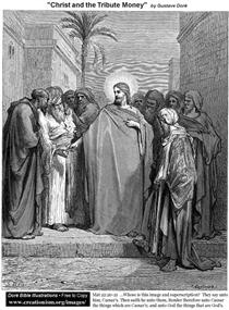 Cristo e o Dinheiro do Tributo - Gustave Doré