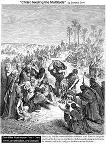 Cristo Alimentando a Multidão - Gustave Doré