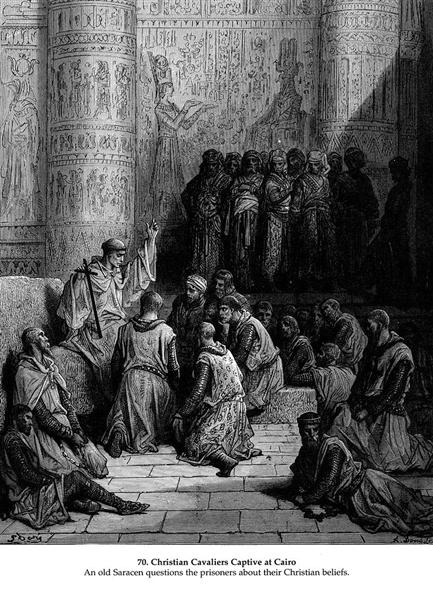 Christian Cavaliers Captive at Cairo - Гюстав Доре