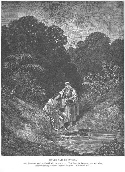 Davi e Jonatas - Gustave Doré