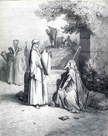 Eliezer and Rebekah - Гюстав Доре