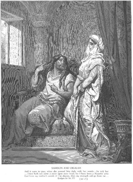 Sansão e Dalila - Gustave Doré