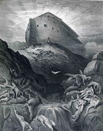 The Dove Sent Forth From The Ark - Gustave Dore