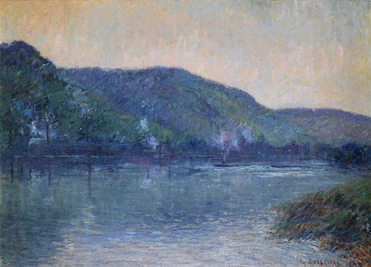 Boats on the Seine at Oissel, 1909 - Gustave Loiseau