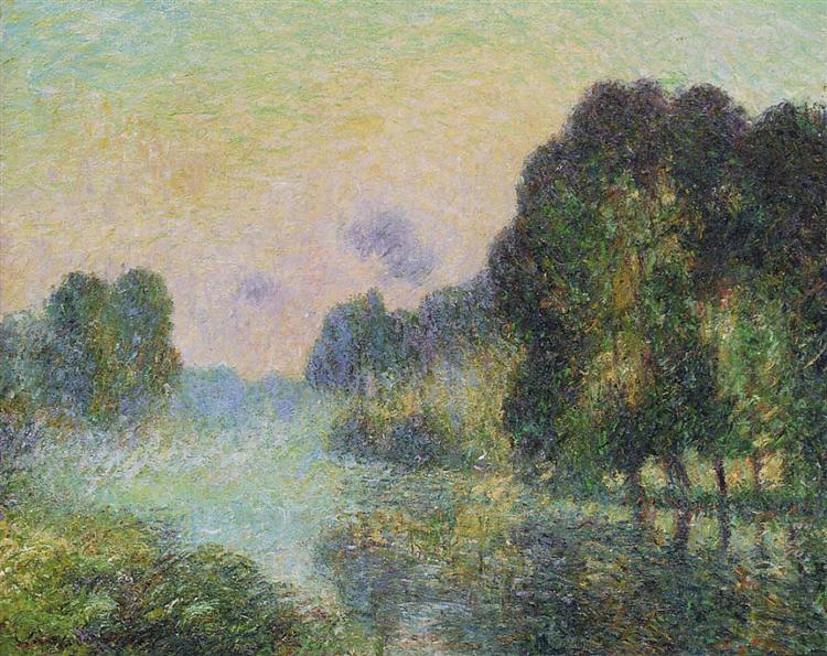 By the Eure River   Fog Effect, 1906 - Гюстав Луазо