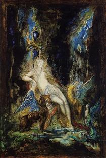 Fairy and Griffon - Gustave Moreau