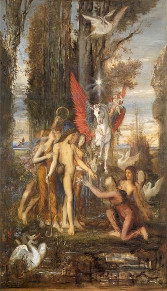 Hesiod and the Muses, 1860 - Gustave Moreau