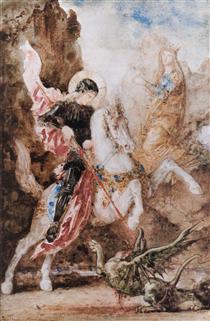 Saint Georges et le Dragon - Gustave Moreau