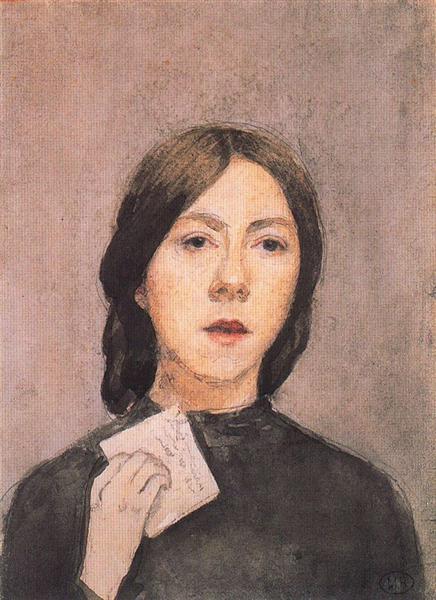 Self Portrait with Letter, 1907 - Гвен Джон