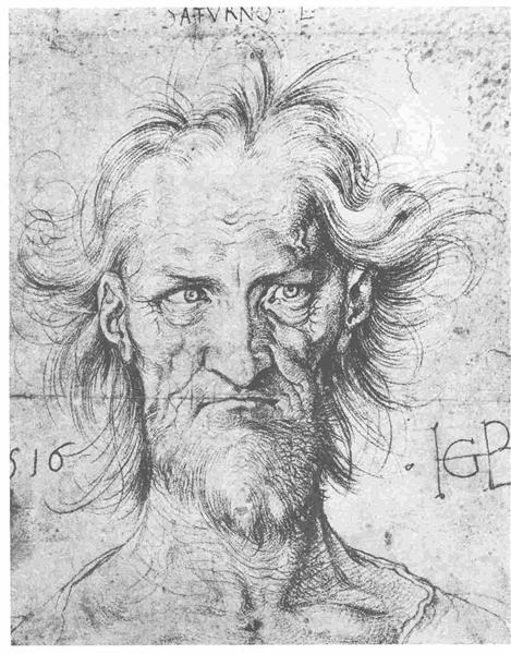 Male head, 1516 - Ганс Бальдунг