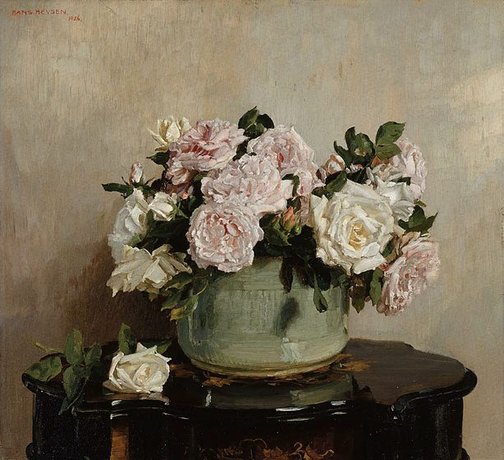 A bowl of roses, 1924 - Hans Heysen