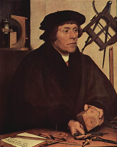 Portrait of Nicholas Kratzer, 1528 - Hans Holbein, o Jovem