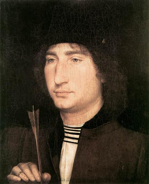 Портрет мужчины со стрелой, 1478 - 1480 - Ганс Мемлинг