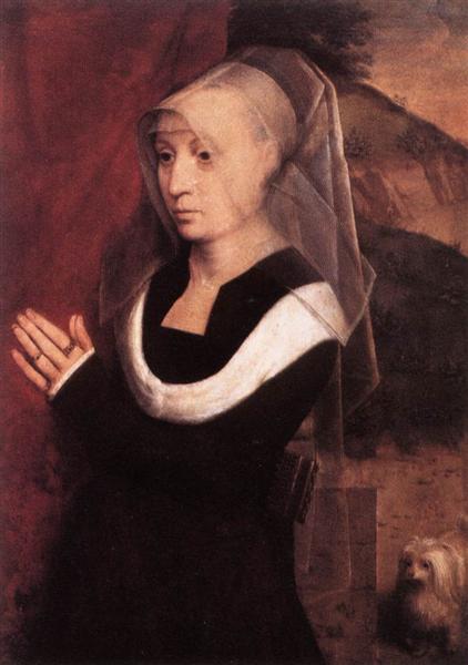 Портрет молящейся женщины, c.1485 - Ганс Мемлинг