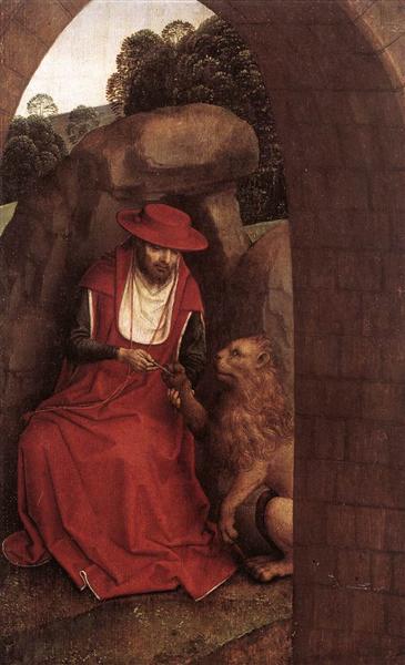St. Jerome and the Lion, 1485 - 1490 - Ганс Мемлінг