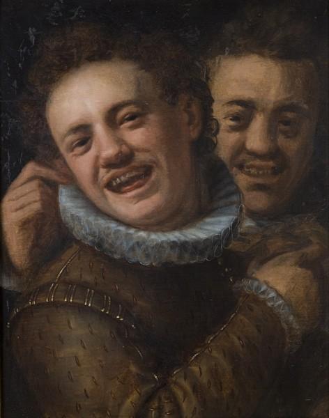 Two laughing men (double self-portrait), 1574 - Hans von Aachen