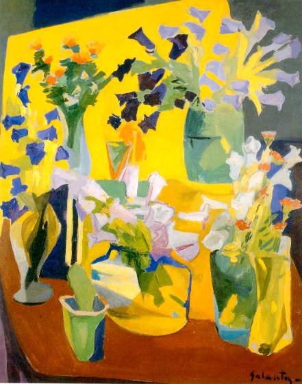 Still life, flowers, 1962 - Haroutiun Galentz