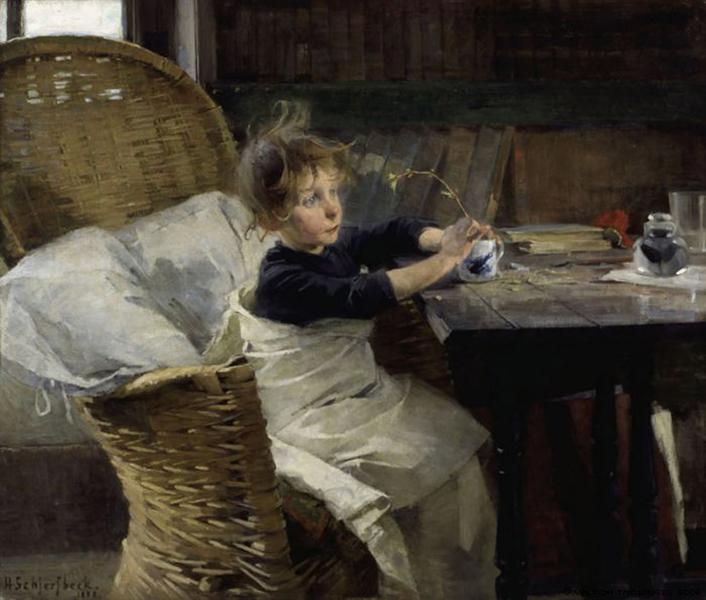 The Convalescent, 1888 - 海莱内·谢尔夫贝克