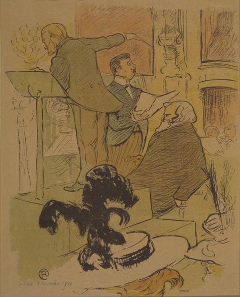 Ambroise Thomas assistant at a rehearsal of Francoise de Rimini, 1896 - Henri de Toulouse-Lautrec
