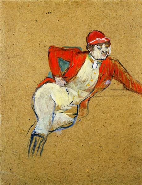 La Macarona in Riding Habit, 1893 - Анри де Тулуз-Лотрек