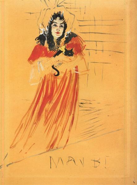 Miss May Belfort, 1895 - Henri de Toulouse-Lautrec