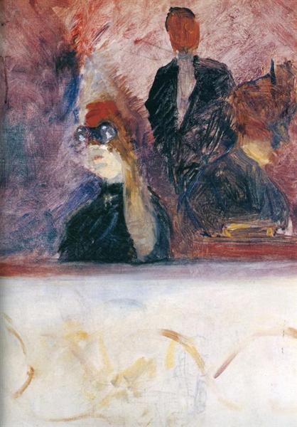 The Theater Box with the Gilded Mask, 1893 - Henri de Toulouse-Lautrec