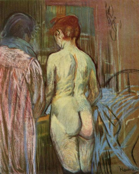 Two girls, c.1880 - 1890 - Henri de Toulouse-Lautrec
