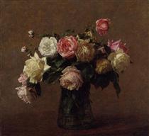 Bouquet of Roses - Henri Fantin-Latour