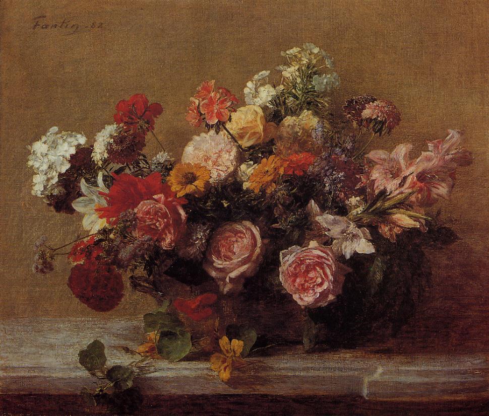 Flowers, 1882 - Henri Fantin-Latour - WikiArt.org