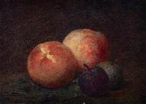Two Peaches and Two Plums - Henri Fantin-Latour