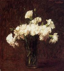 White Carnations - Анри Фантен-Латур