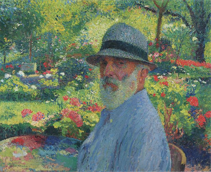 Self Portrait in the Garden - Henri Martin